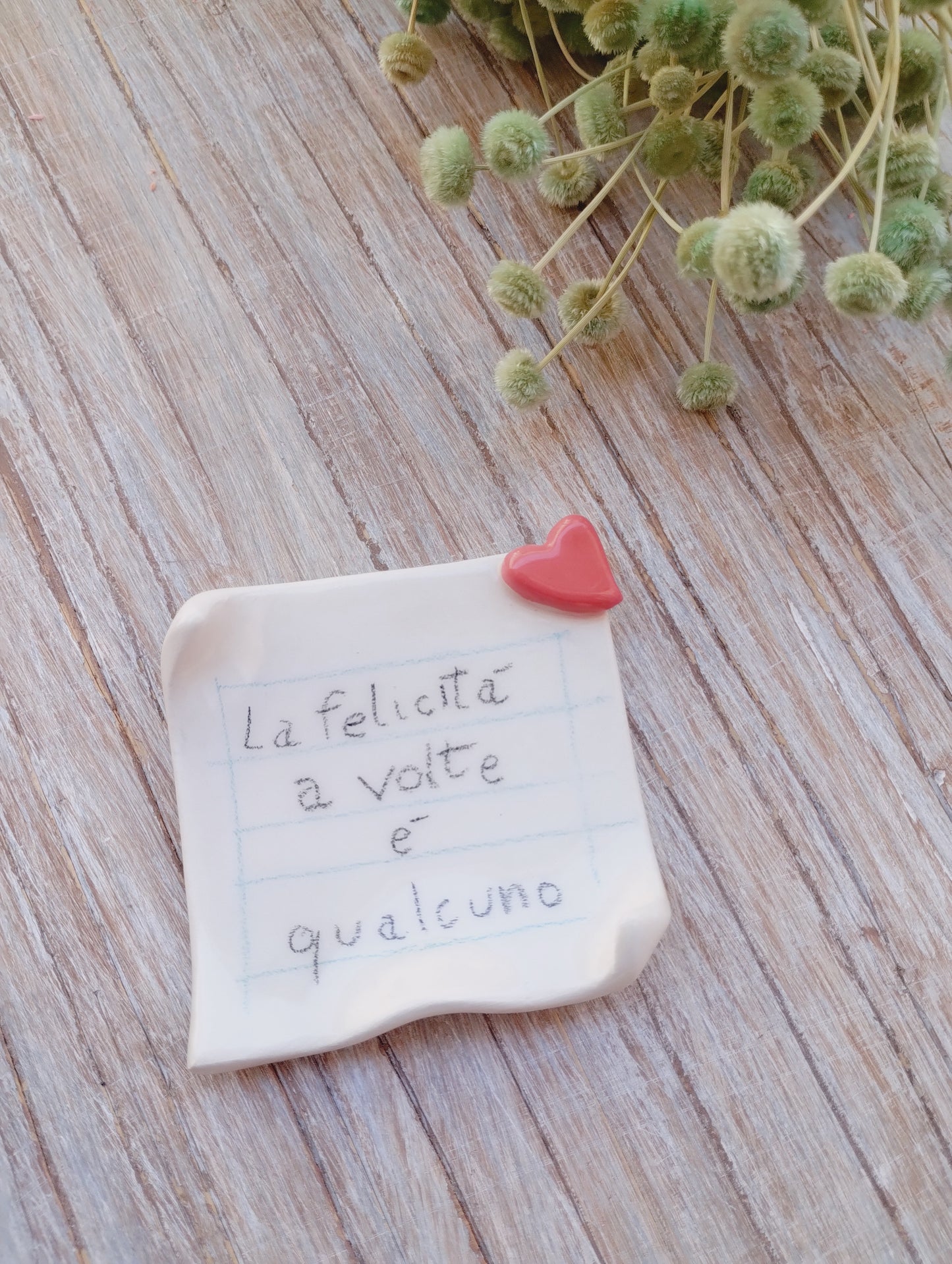 Calamita con messaggio