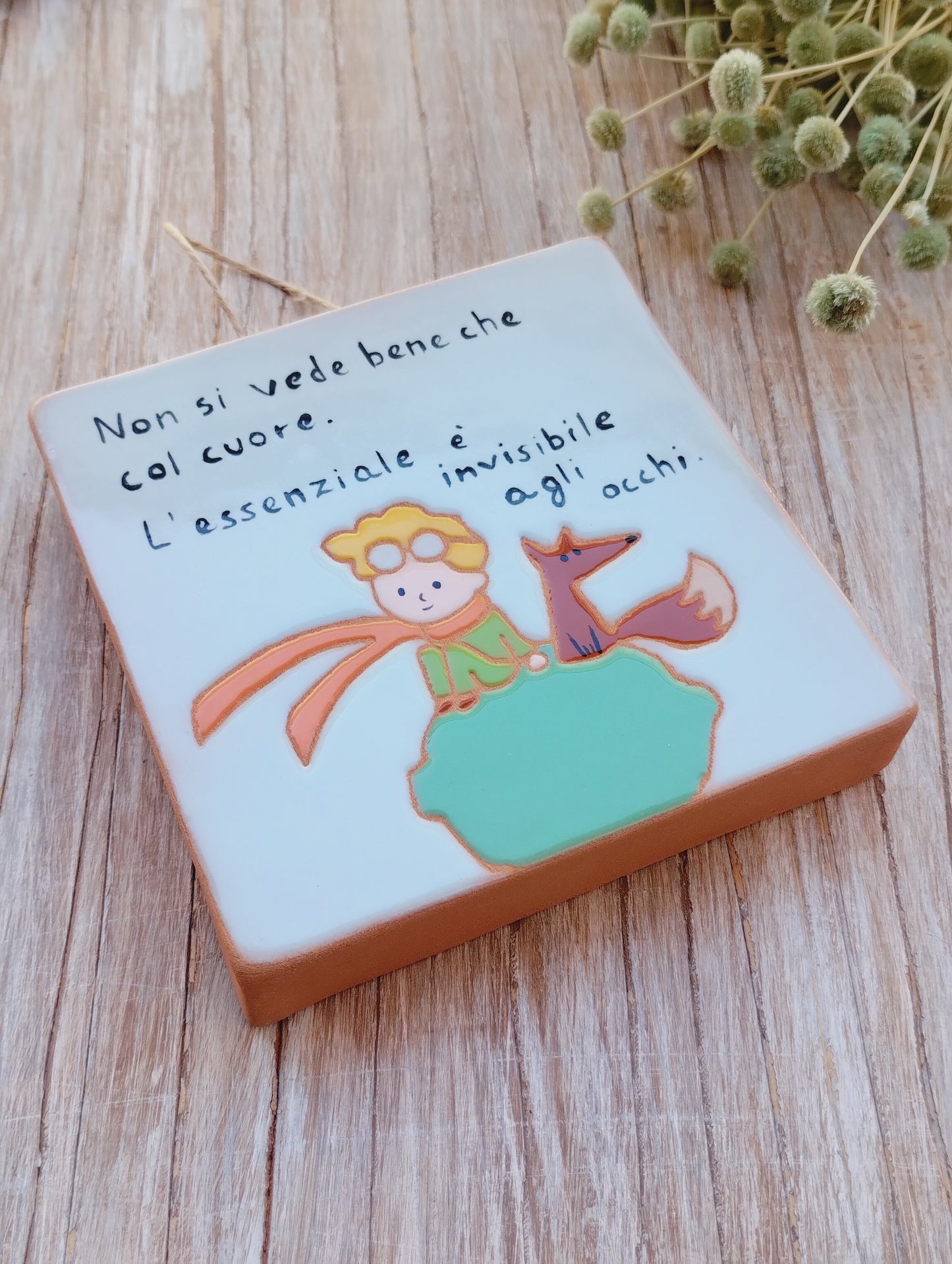 Quadretto principe e volpe