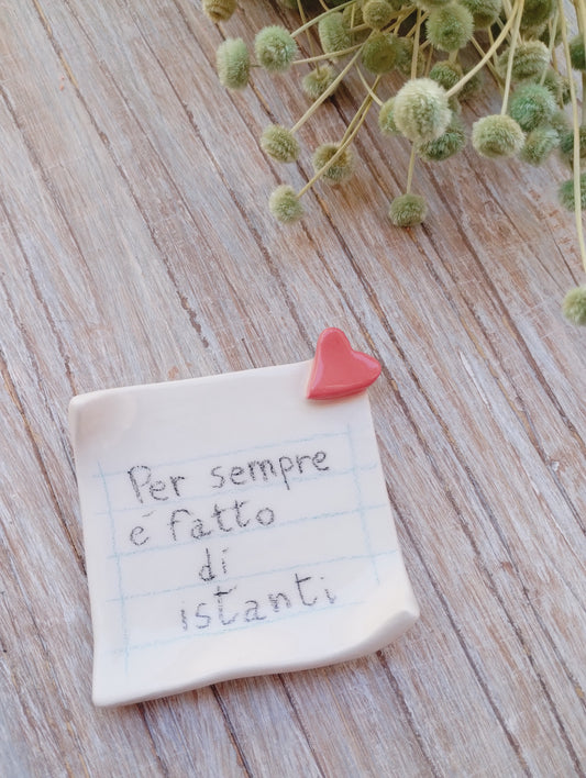 Calamita con messaggio