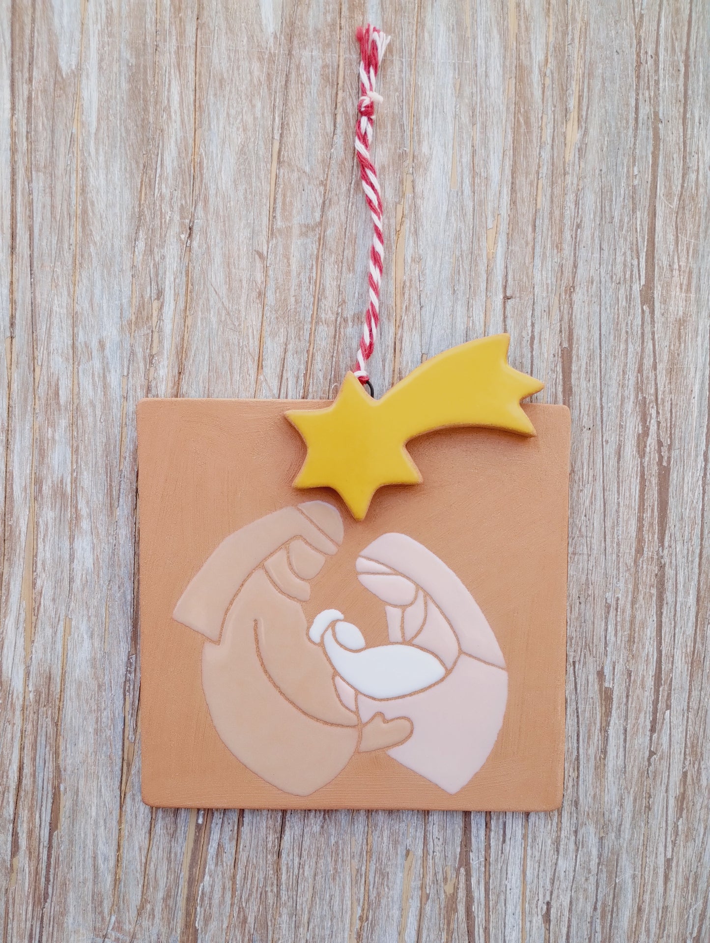 Natività su mattonella