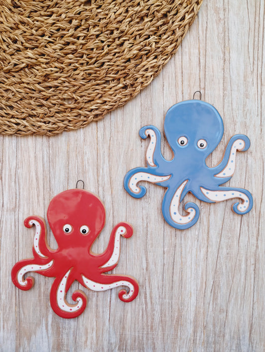 Polpo in ceramica da parete
