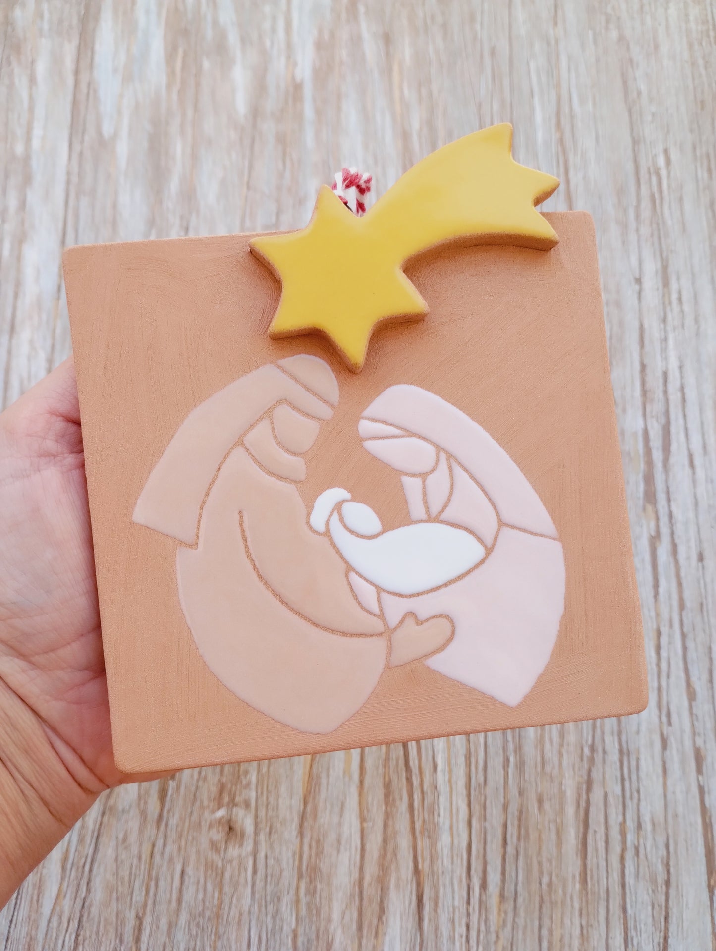 Natività su mattonella