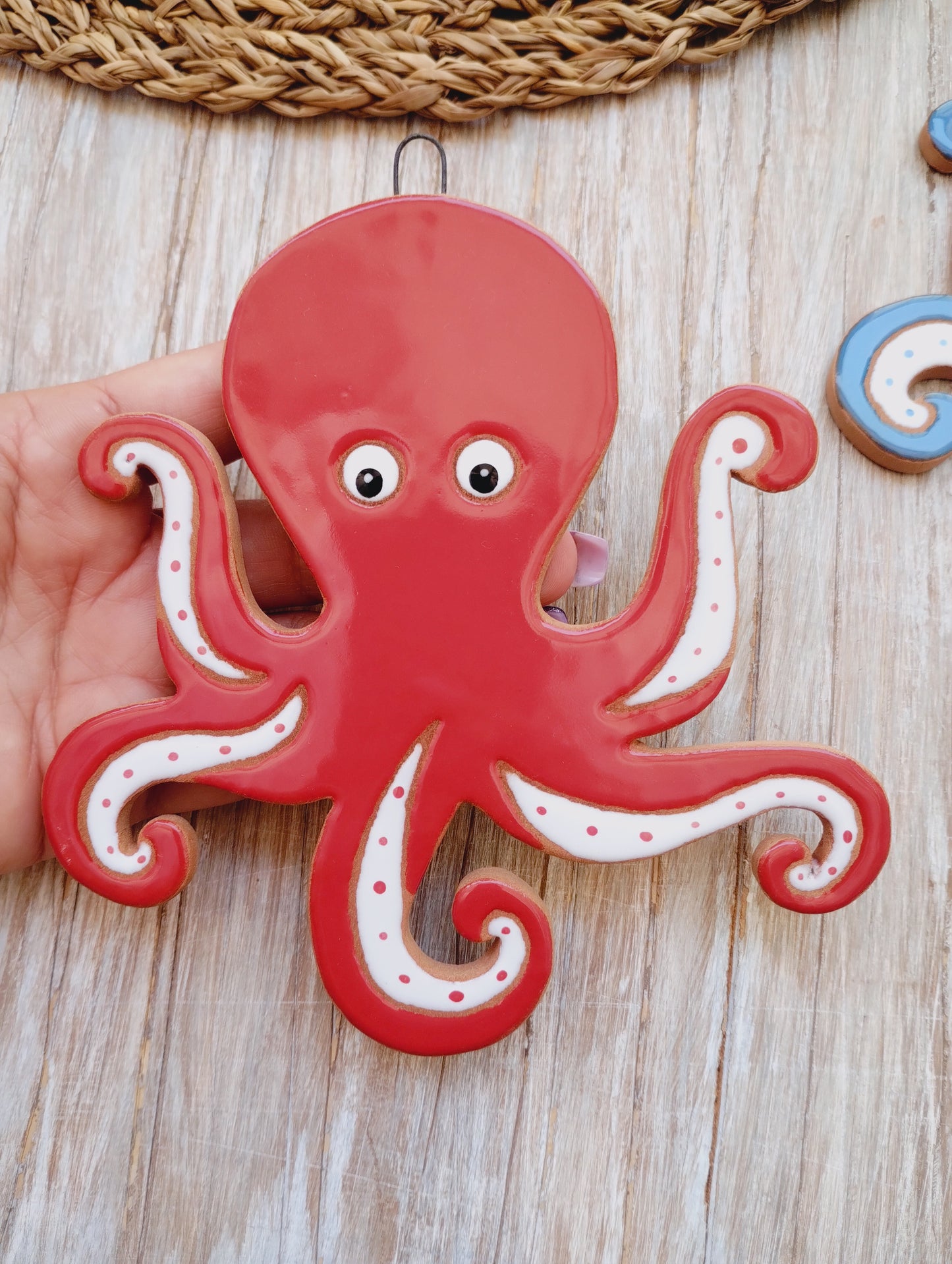 Polpo in ceramica da parete