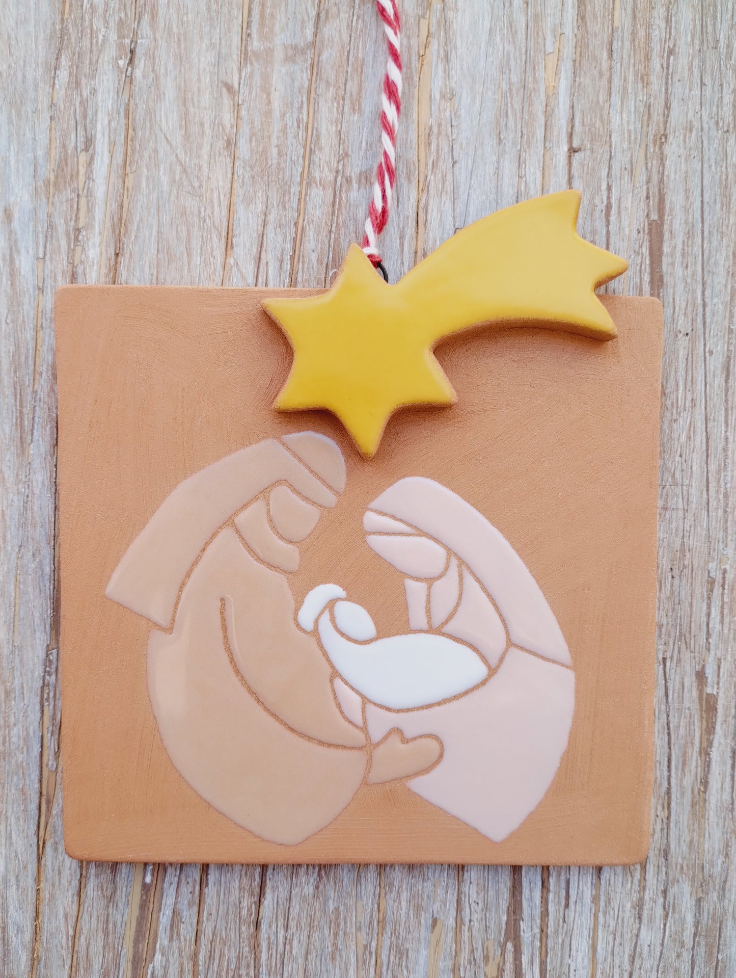 Natività su mattonella