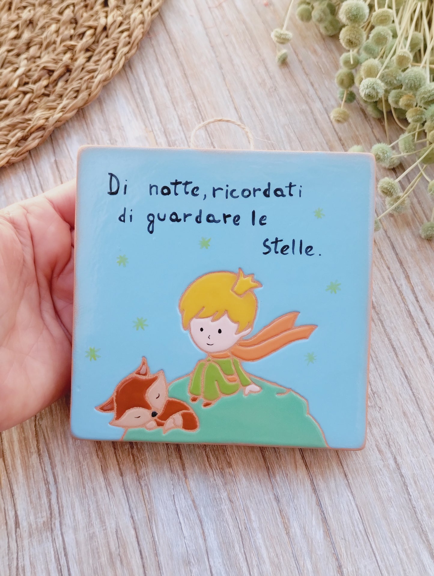 Quadretto principe e stelle